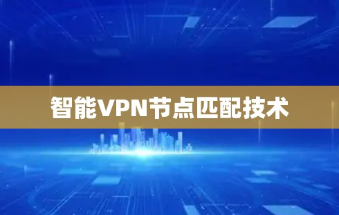 智能VPN节点匹配技术 智能VPN节点匹配技术