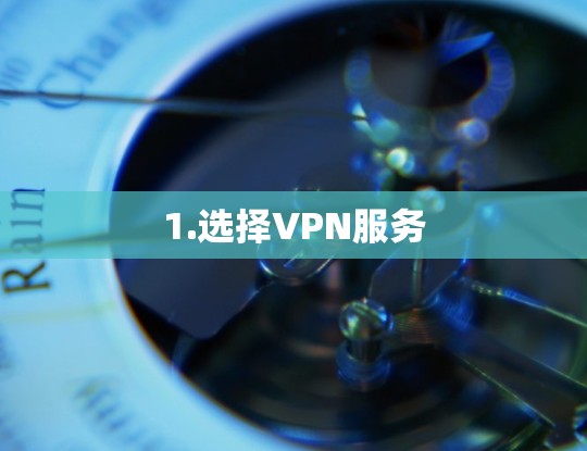 1.选择VPN服务