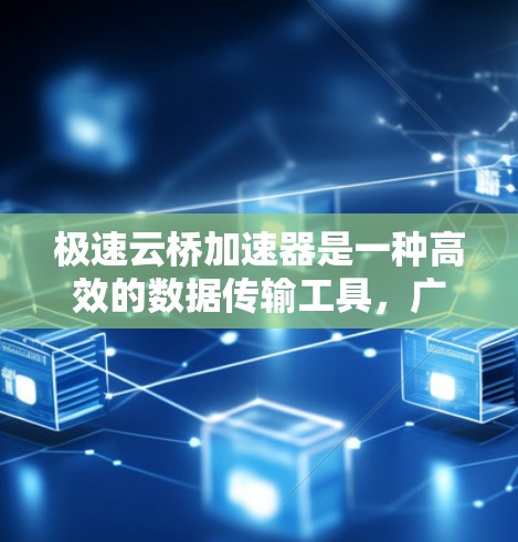 极速云桥加速器是一种高效的数据传输工具,广泛应用于提升网络性能和加速云服务。以下是一些具体的推荐和使用建议 极速云桥加速器是一种高效的数据传输工具,广泛应用于提升网络性能和加速云服务。以下是一些具体的推荐和使用建议