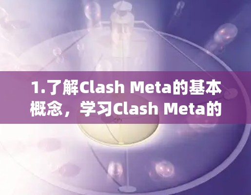 1.了解Clash Meta的基本概念，学习Clash Meta的背景、目标和功能，了解它如何在旧的框架基础上进行扩展，以支持Meta App