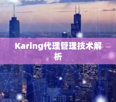 Karing代理管理技术解析 Karing代理管理技术解析