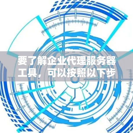 要了解企业代理服务器工具，可以按照以下步骤进行